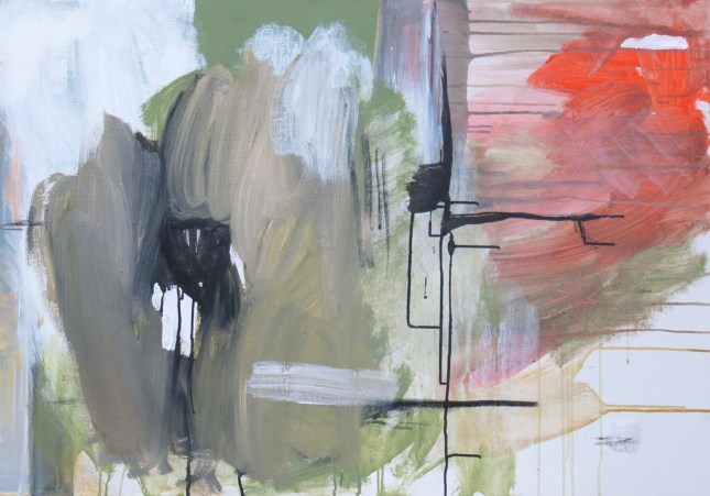 Back, 36 x 46 Ink and Acrylic on Canvas 2015