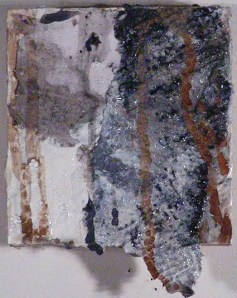 Wood Study , Mixed Media, 4" x4" 2012 Private Collection