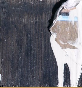 Wood Study 3, Mixed Media, 4" x4" 2012 Private Collection