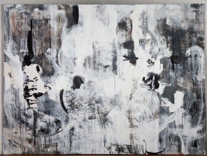 Return Acrylic and ink on canvas 60"x96" 2012 Collection of the Savannah College of Art and Design