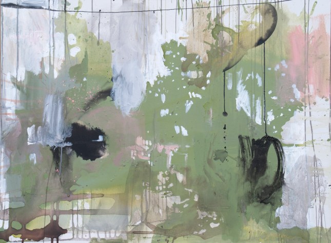 Sun, 36 x 46 Acrylic and Ink on Canvas 2015